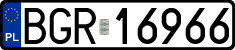 License plates of Poland, Regular car plates