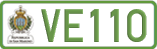 License plate of San Marino, Electric vehicles (123(4))