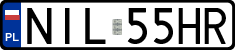 License plates of Poland, Regular car plates