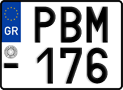 License plate of Greece, Motorcycles