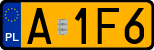 License plates of Poland, Oldtimers