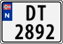 License plate of Norway, Trailers, motorcycles, special vehicles