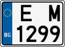 License plate of Bulgaria, Motorcycles