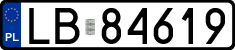 License plates of Poland, Regular car plates