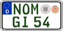 German license plate, Regular plates