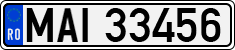 License plate of Romania, Ministry of Interior