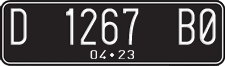 License plate of Indonesia, Regular plates