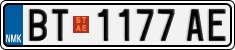 License plate of North Macedonia, Regular plates (2012)