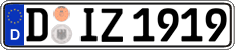 German license plate, Regular plates