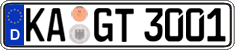 German license plate, Regular plates