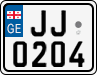 License plate of Georgia, Motorcycles (2014)