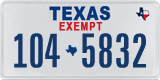 Texas, Exempt (123-4567)