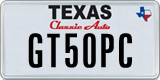 Texas, Specialty plates (GA12BC)