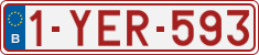 License plate of Belgium, Regular plates (2010)