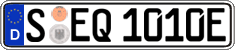 German license plate, Electric vehicles