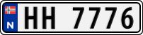 License plate of Norway, Trailers, motorcycles, special vehicles