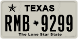 Texas, Regular plates (2012) (АBC-1234)