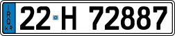 License plate of Iraq, 2022 year system