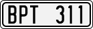License plate of Sweden, Regular plates