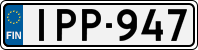 License plate of Finland, Cars