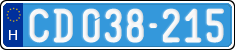 license plates of Hungary, Diplomatic