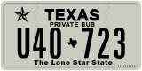 Texas, Private Bus (U12-345)