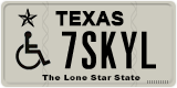 Texas, Vehicles for disabled persons (1ABCD)