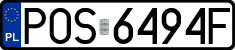 License plates of Poland, Regular car plates