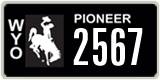 Wyoming, Specialty plates (1234)