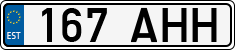License plate of Estonia, Regular car plates
