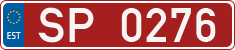 License plate of Estonia, Sportcars