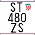 License plate of Croatia, Motorcycles
