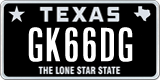 Texas, Specialty plates (GA12BC)