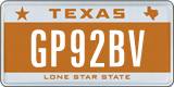 Texas, Specialty plates (GA12BC)