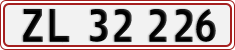 License plate of Denmark, Regular plates