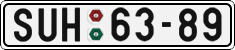 License plate of the Czech Republic, Cars (1960)