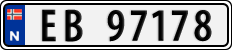 License plate of Norway, Cars