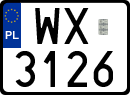 License plates of Poland, Special vehicles and motorcycles