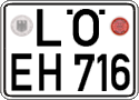 German license plate, Regular plates