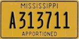 Mississippi, Apportioned