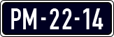 License plate of the Netherlands, Imported oldtimers (cars)