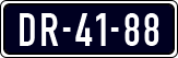 License plate of the Netherlands, Imported oldtimers (cars)