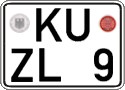 German license plate, Regular plates
