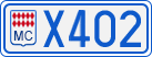 License plate of Monaco, Cars