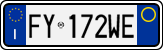 License plate of Italy, Cars (1994 year series)
