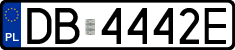 License plates of Poland, Regular car plates