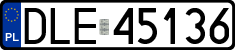 License plates of Poland, Regular car plates