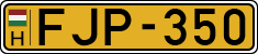 license plates of Hungary, Commercial vehicles (1990)