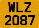 License plate of the United Kingdom, Northern Ireland (1966)