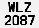License plate of the United Kingdom, Northern Ireland (1966)